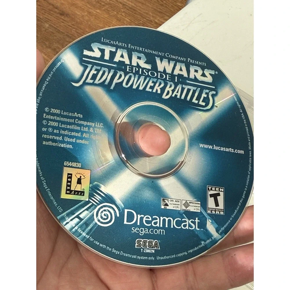 Star Wars Episode 1 Jedi Power Battles Sega Dreamcast Disc Only, Untested